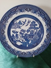 Vintage Churchill Made In Staffordshire Blue & White 9.5" Dinner Plate