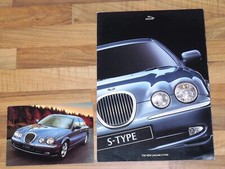 JAGUAR S-TYPE UK Launch Preview Brochure & Postcard 1998-99 V6 V8 SE