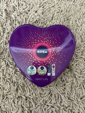 Heart Tin Storage Box Container Small Craft Upcycle Metal Empty