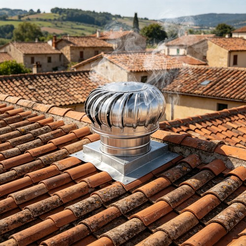 Chimney spinner cowl stainless - cowl,