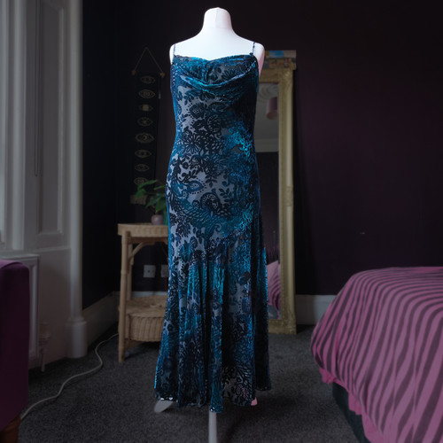 Vintage whimsigoth blue black - vintage,