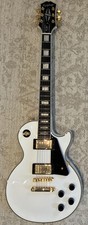 Epiphone Inspired by Gibson Les Paul Custom Electric Guitar Alpine White &Gigbag