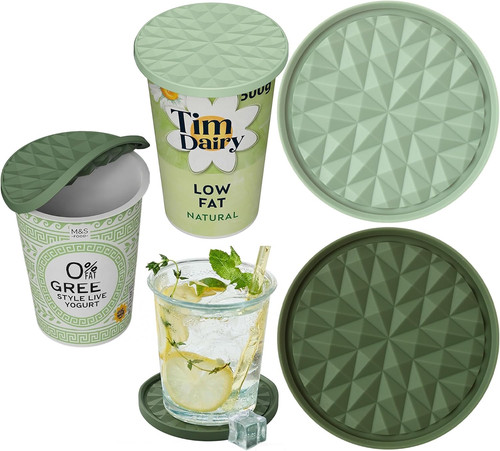Yoghurt pot lids only - lids, fit