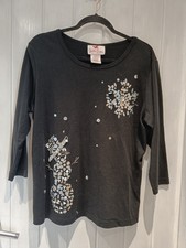 Quacker Factory Black Snowman