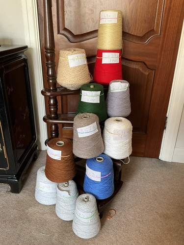 Yarn cones - on,