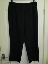 BNWT WAS £47 WOMENS SMART BLACK TROUSERS BY SLIMMA W36" L27" SIZE 18 FITS A 16