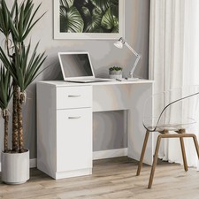White Desk with Drawer &
