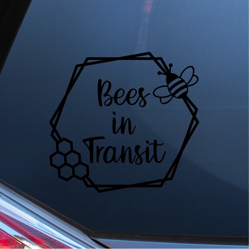 Bees transit car window - transit,