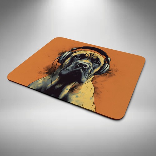English bull mastiff - mastiff, mouse