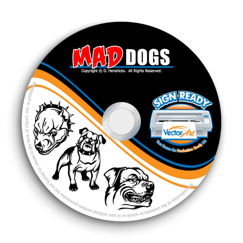 Mad dogs clipart vector - clipart-vector, clip