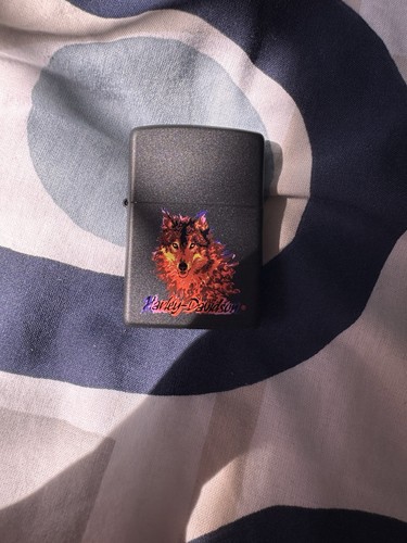 Harley davidson wolf zippo - harley,