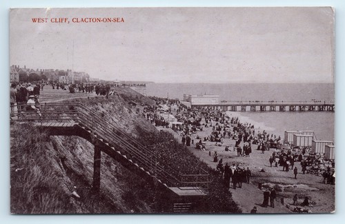 Postcard clacton sea - postcard, west