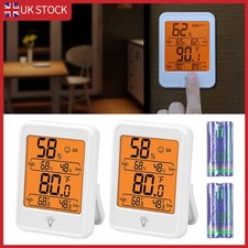 2X Max Min Room Thermometer Hygrometer Monitor Temperature Humidity Indoor UK