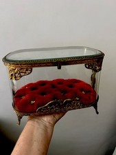 …Antique Stunning French Gilt Metal Tiara Wedding Casket