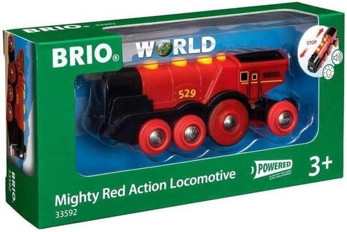 Brio mighty red - red, locomotive