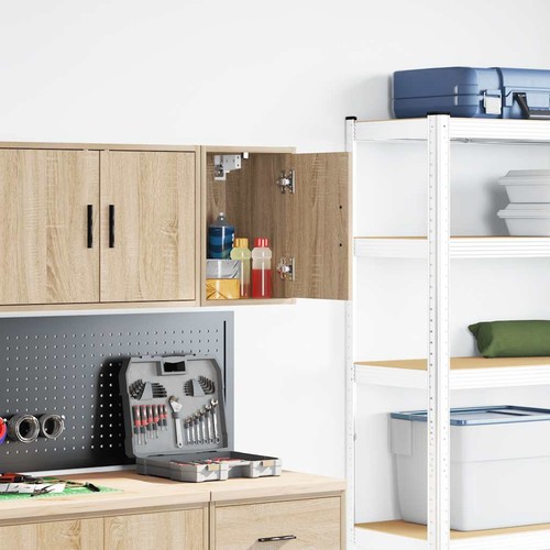 Garage wall cabinet - garage, oak