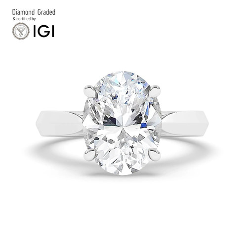 Oval diamond engagement - oval,