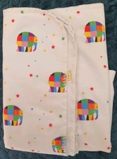 Elmer the Elephant Blanket 70x100cm baby Matalan Good Used