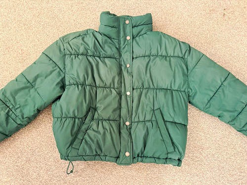 Hollister men green puffer - hollister,