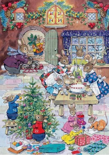 Christmas eve rabbits - christmas,