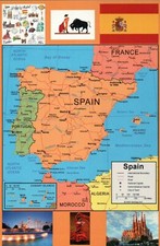 Map of Spain, Flag, Flamenco