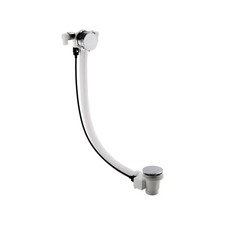 Nuie Freeflow Bath Filler with Pop-Up Waste & Overflow Chrome Modern Bathroom