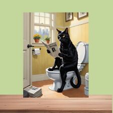 Funny Black Cat Metal wall