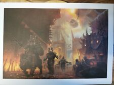 Warhammer Job Lot A3 Art Black Library Poster Khorne Fortress Juggernaut