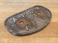 Original Railway Wagon D Plate