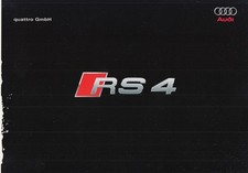 Audi RS4 B7 Poster Brochure