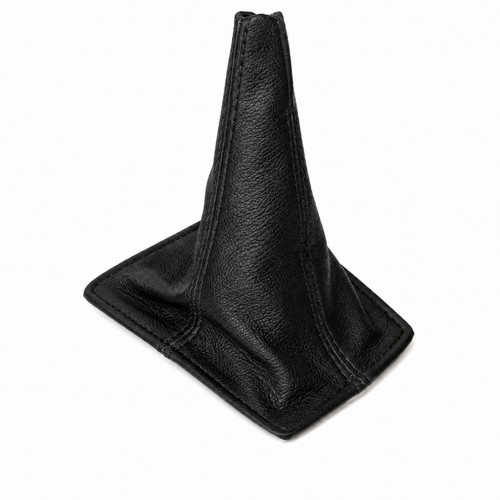 Black stitch leather gear - black,