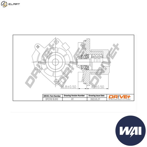 Water pump engine cooling - engine,