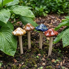 4PCS Ceramics Mushroom