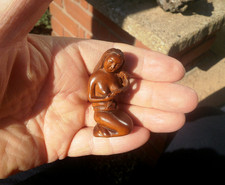 1a. Hand Carved wood netsuke