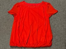 Ladies Red Short Sleeved Top, Size 12 From Matalan (Sellers Ref:16)
