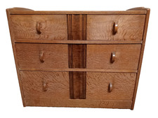 Bath cabinet makers arts & crafts limed oak chest of drawers
