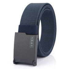 metal-free inner waist belt for jeans Casual men's nylon belt Versatile