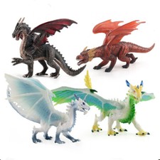 Large Fiery Dragons Figure Toy Educational Simulated Dinosaur Model Dinosaur Toy