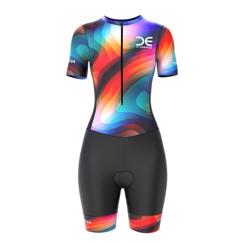 Women cycling trisuit half - trisuit,