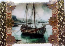 Wooden Fishing Trawler Boat -