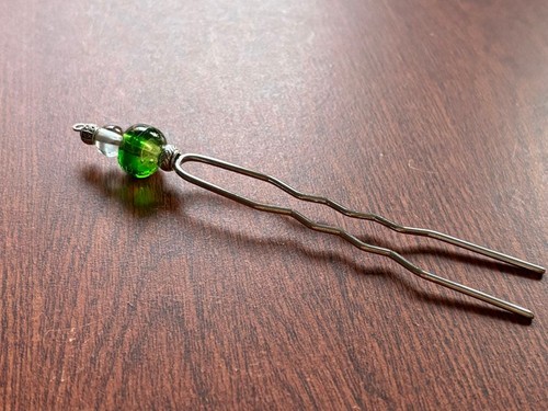 Kanzashi kimono fly hairpgreen - kimono,