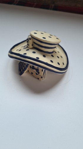 Coalport miniature boater hat - coalport,