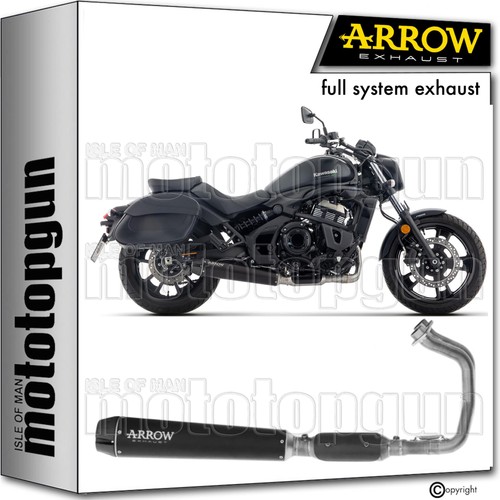 Arrow full exhaust rebel black - full,