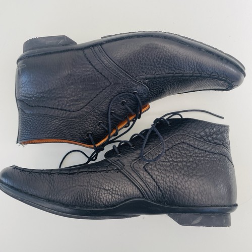Mens black leather - mens, chukka