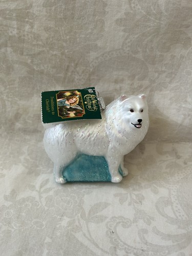 Samoyed ornament old world - ornament,