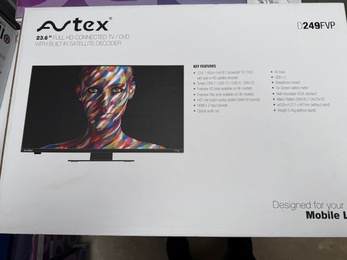 Full connected tv dvd - 23.6",