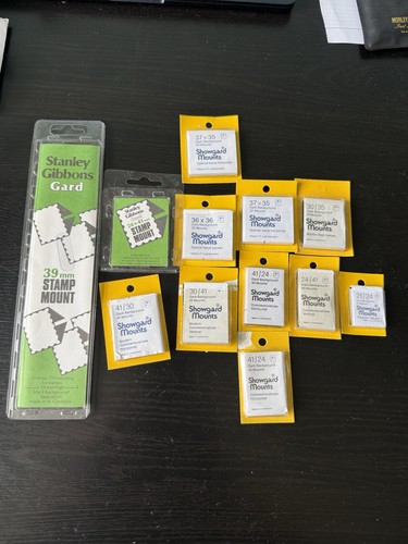 Stamp mounts selection various - mounts,