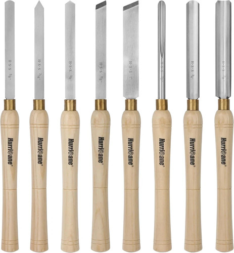 8pc wood lathe - chisel, m2