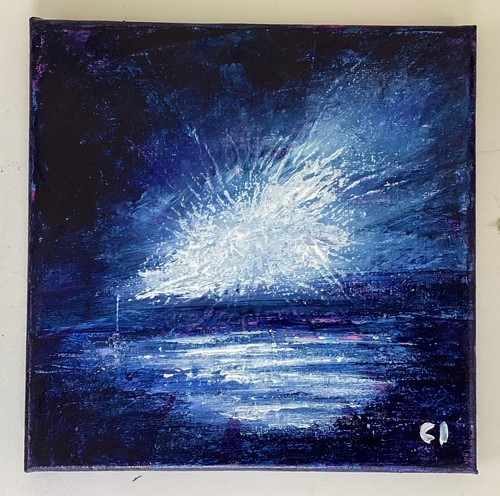 Seascape original painting - painting, 20