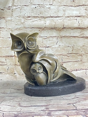 Signed barye owl - signed,